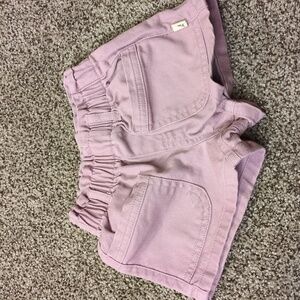 Easy Peasy lilac Paperbag denim Shorts